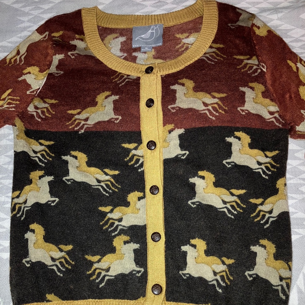 Horse Cardigan by Knitted Dove